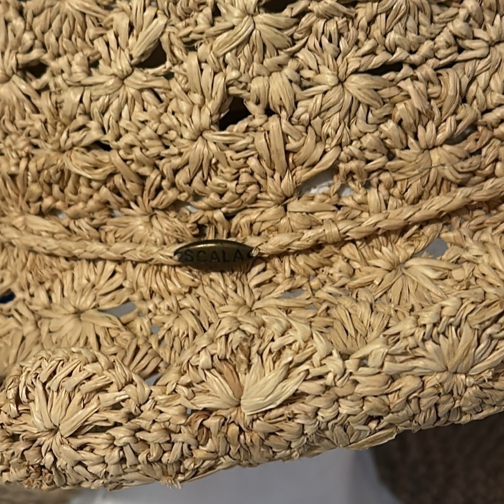 Women’s The Scala Collection Woven Natural Straw Sun Hat One Size - Picture 5 of 6